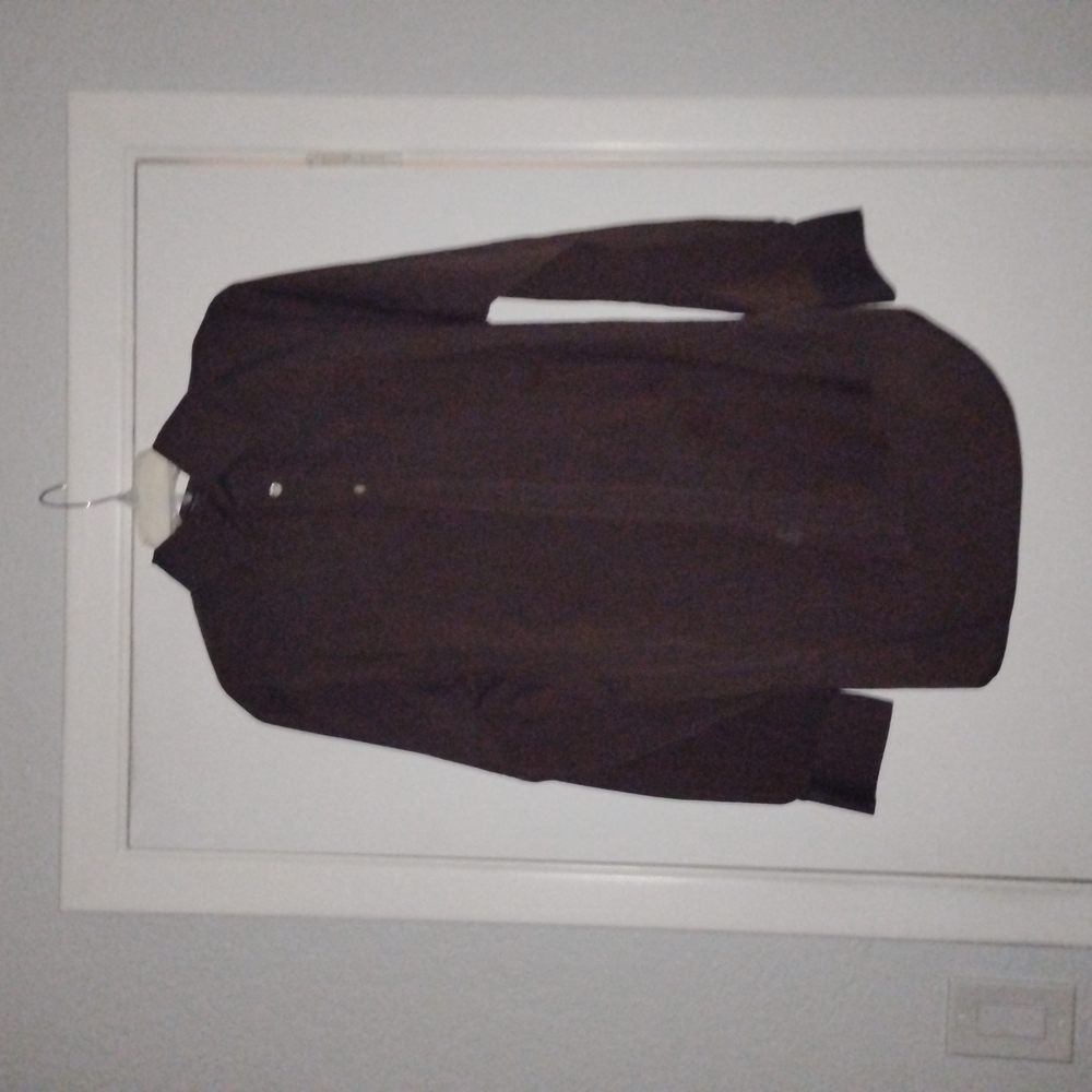 Oleg Cassini Brown Long Sleeve Shirt
